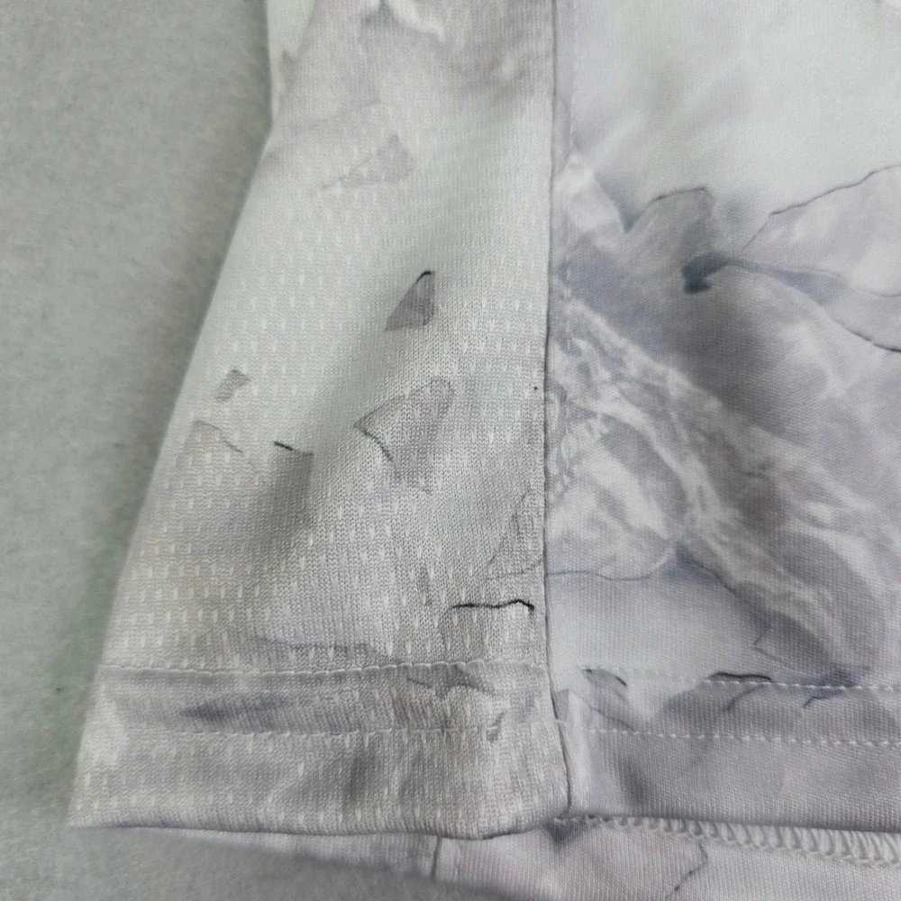 Huk Fishing Performance Shirt Mens XL Grey Camo Mossy Oak Fracture Long Sleeve - Picture 4 of 8